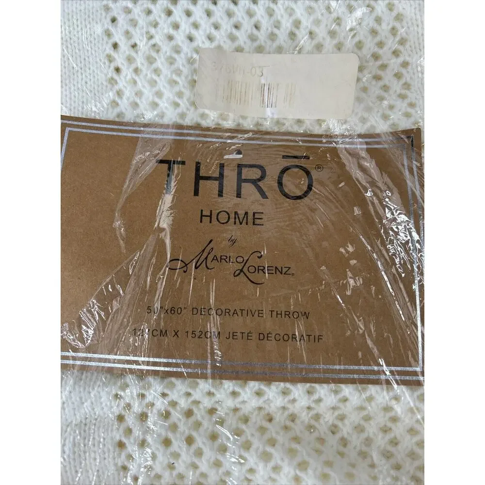 THRO‎ by Marlo Lorenz Cream Knit 60x50